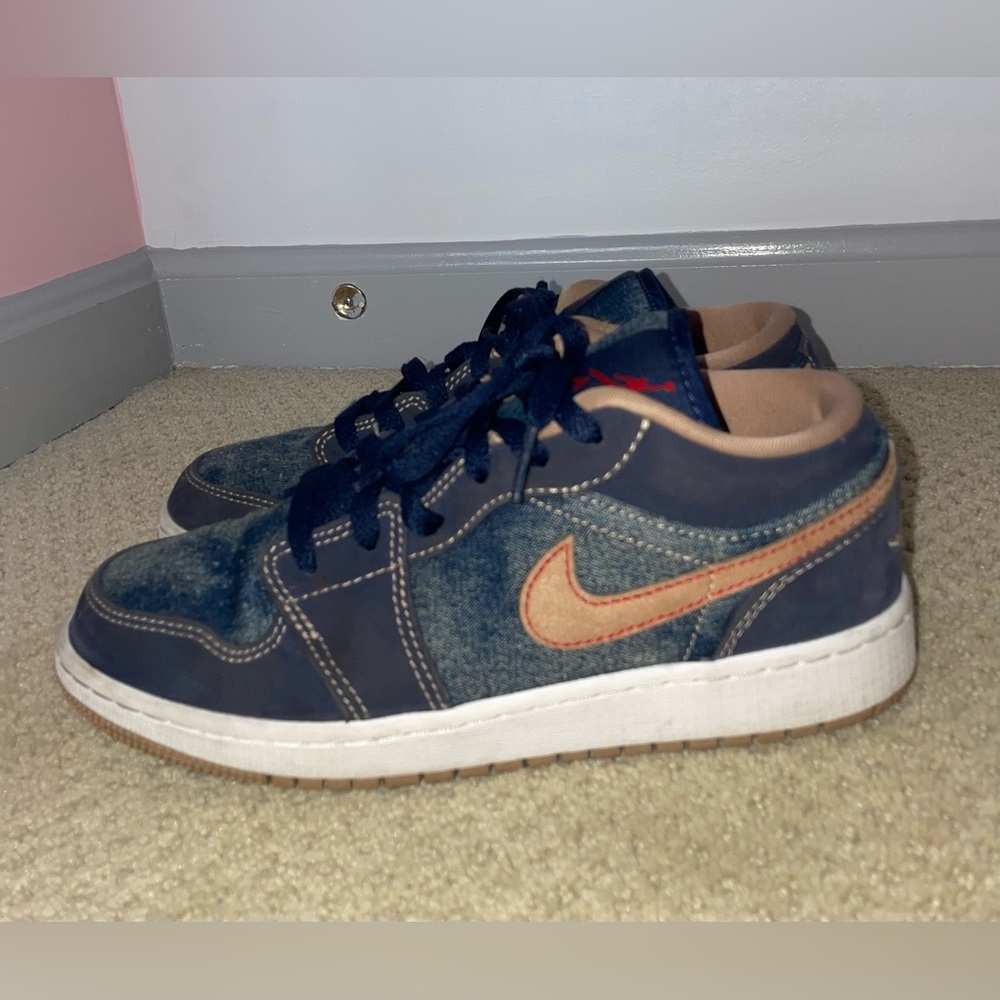 Air Jordan 1 low se gs ‘denim’ low top sneakers